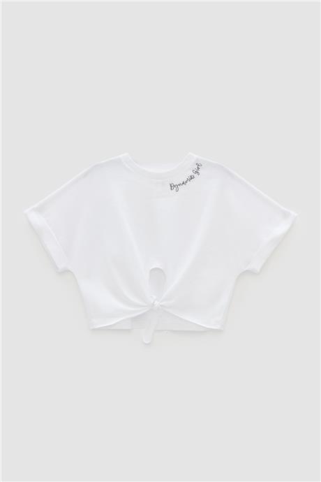 Tyess Kız Çocuk Beyaz T-Shirt