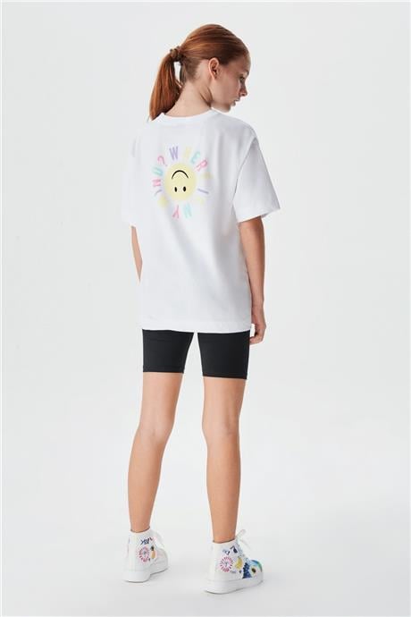 Tyess Kız Çocuk Beyaz T-Shirt