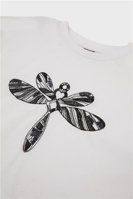 Tyess Kız Çocuk Beyaz T-Shirt