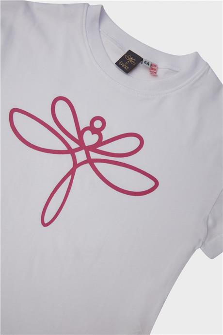 Tyess Kız Çocuk Beyaz T-Shirt