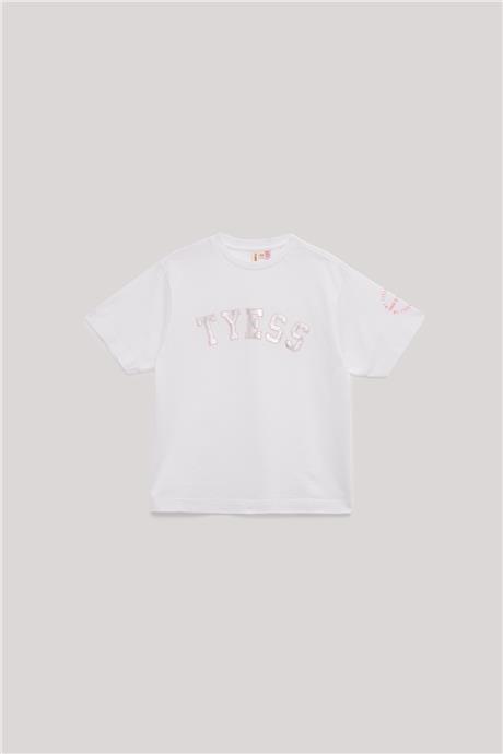 Tyess Kız Çocuk Beyaz T-Shirt