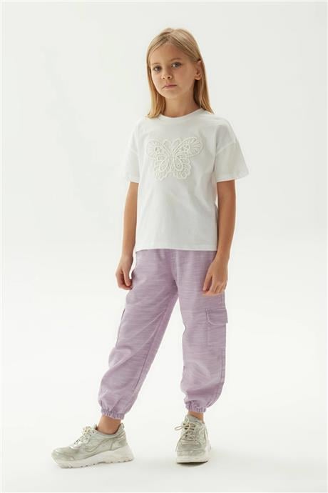 Tyess Kız Çocuk Beyaz T-Shirt