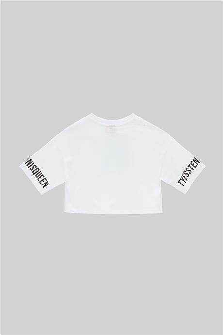Tyess Kız Çocuk Beyaz T-Shirt