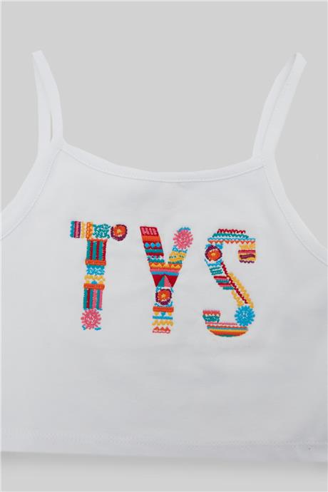 Tyess Kız Çocuk Beyaz T-Shirt