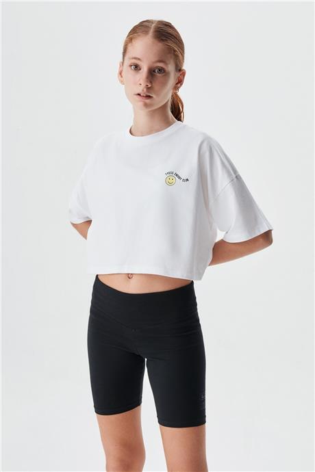 Tyess Kız Çocuk Beyaz T-Shirt