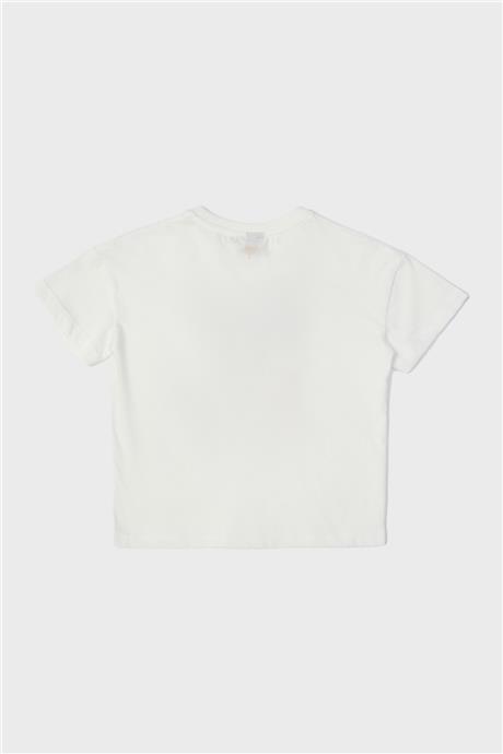 Tyess Kız Çocuk Beyaz T-Shirt