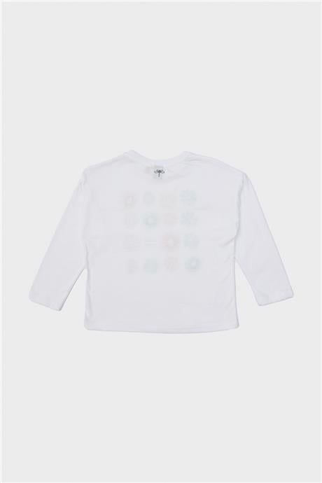 Tyess Kız Çocuk Beyaz T-Shirt