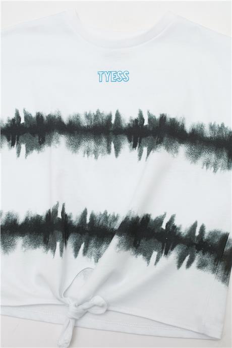 Tyess Kız Çocuk Beyaz T-Shirt