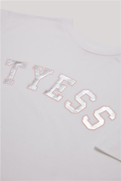 Tyess Kız Çocuk Beyaz T-Shirt