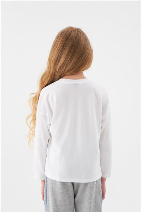 Tyess Kız Çocuk Beyaz T-Shirt
