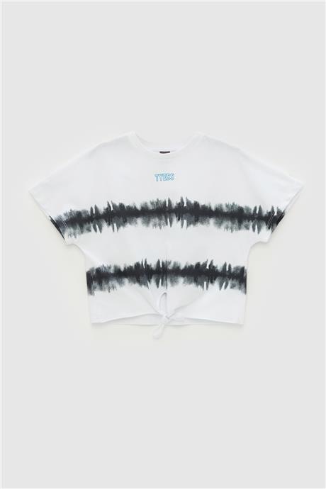Tyess Kız Çocuk Beyaz T-Shirt