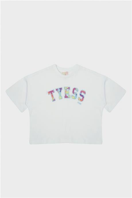 Tyess Kız Çocuk Beyaz T-Shirt