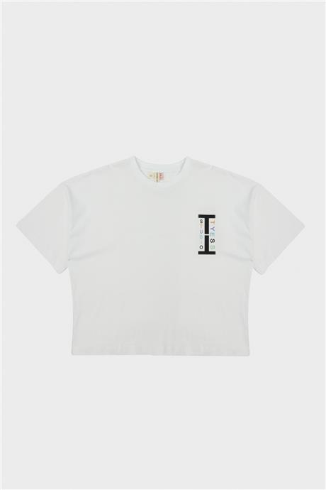 Tyess Kız Çocuk Beyaz T-Shirt