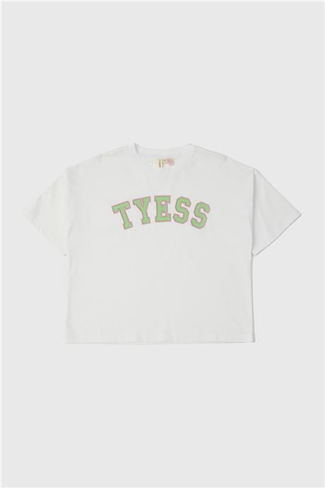 Tyess Kız Çocuk Beyaz T-Shirt