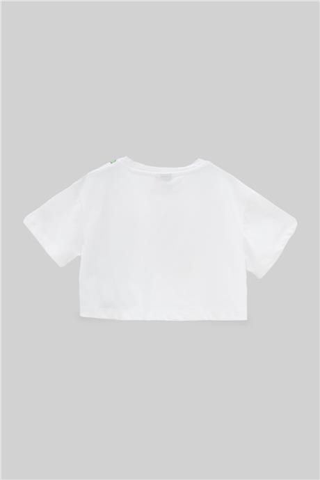 Tyess Kız Çocuk Beyaz T-Shirt
