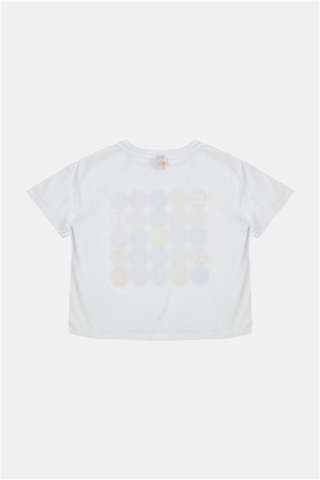 Tyess Kız Çocuk Beyaz Tshirt