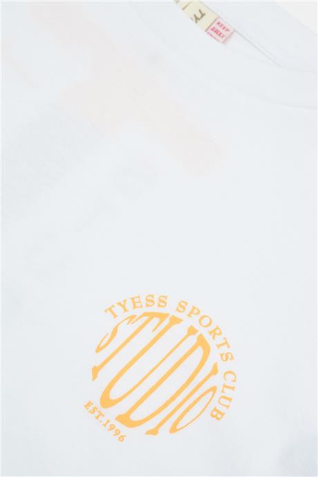 Tyess Kız Çocuk Beyaz Tshirt