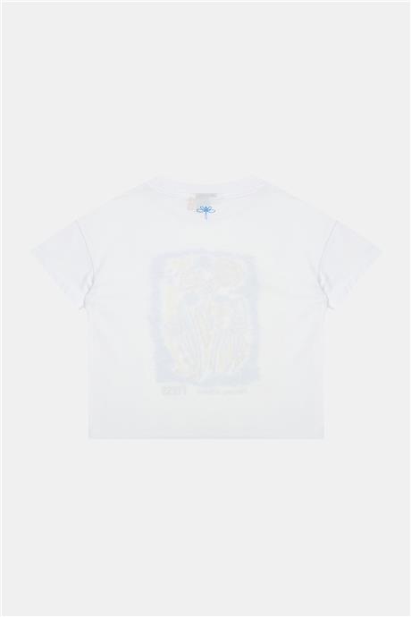 Tyess Kız Çocuk Beyaz Tshirt