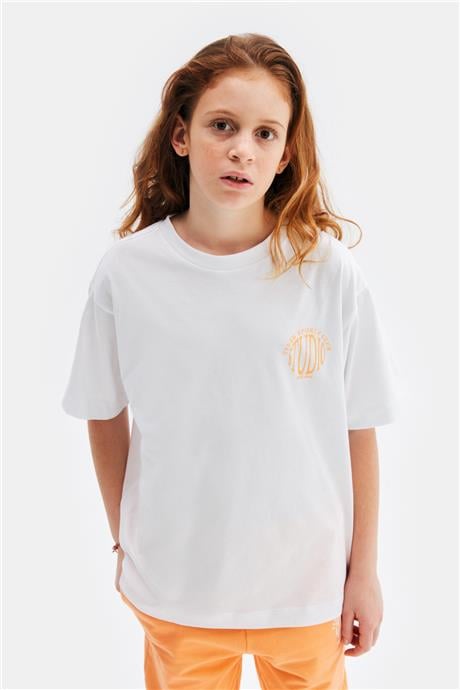 Tyess Kız Çocuk Beyaz Tshirt