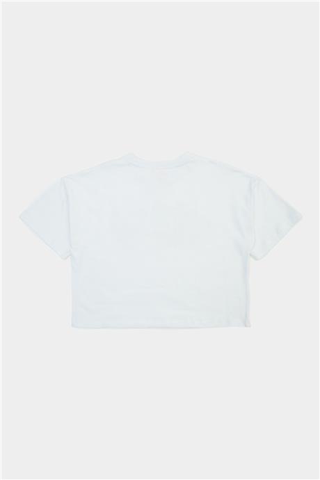 Tyess Kız Çocuk Beyaz Tshirt