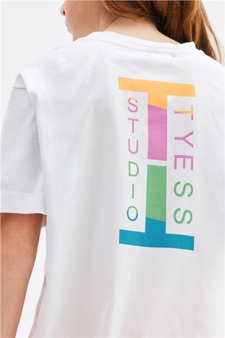 Tyess Kız Çocuk Beyaz Tshirt