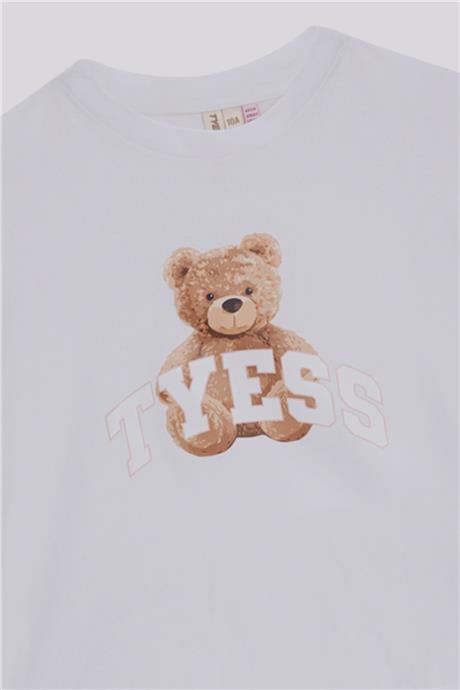 Tyess Kız Çocuk Beyaz TshirtTyess Kız Çocuk Beyaz Tshirt