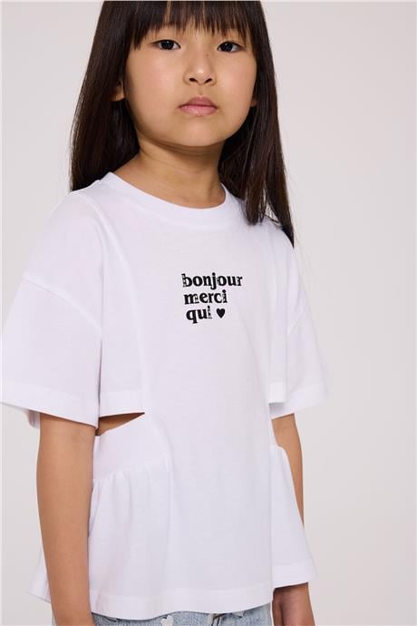 Tyess Kız Çocuk Beyaz TshirtTyess Kız Çocuk Beyaz Tshirt
