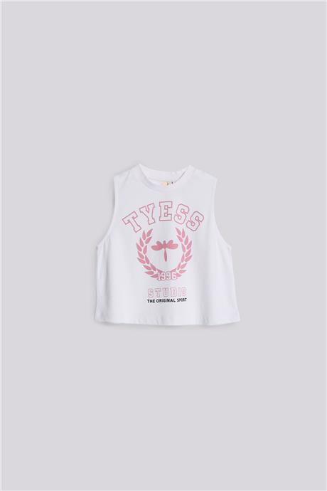 Tyess Kız Çocuk Beyaz TshirtTyess Kız Çocuk Beyaz Tshirt