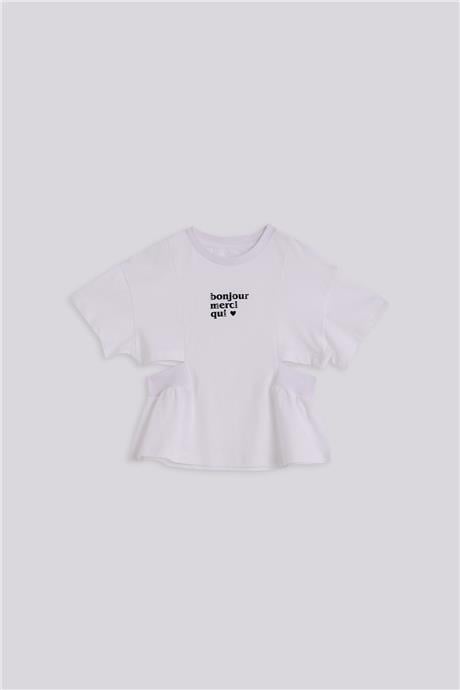 Tyess Kız Çocuk Beyaz TshirtTyess Kız Çocuk Beyaz Tshirt