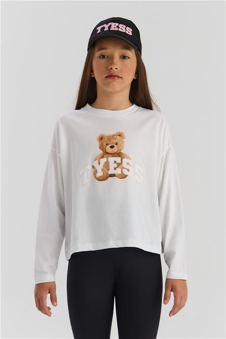 Tyess Kız Çocuk Beyaz TshirtTyess Kız Çocuk Beyaz Tshirt