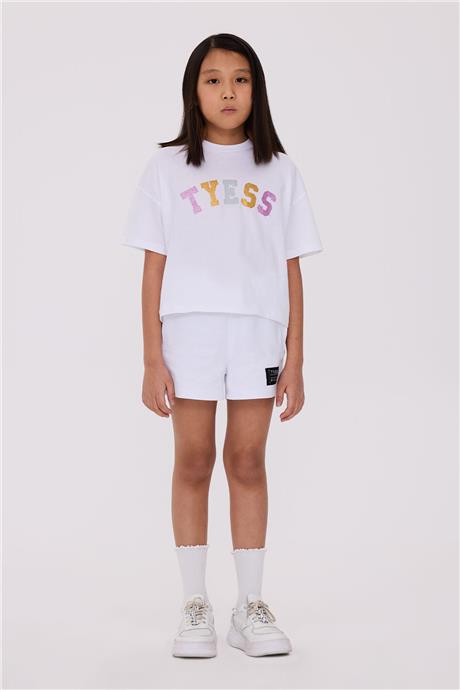 Tyess Kız Çocuk Beyaz TshirtTyess Kız Çocuk Beyaz Tshirt