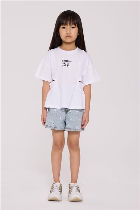 Tyess Kız Çocuk Beyaz TshirtTyess Kız Çocuk Beyaz Tshirt