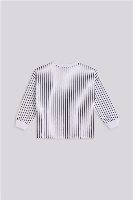 Tyess Kız Çocuk Çizgili SweatshirtTyess Kız Çocuk Çizgili Sweatshirt