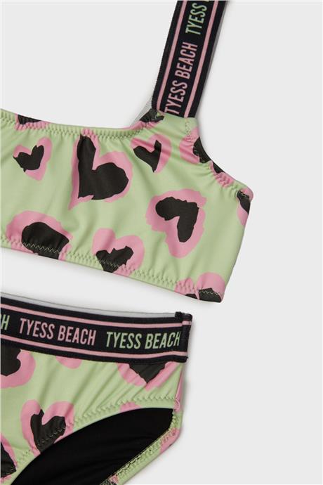 Tyess Kız Çocuk Desenli Bikini