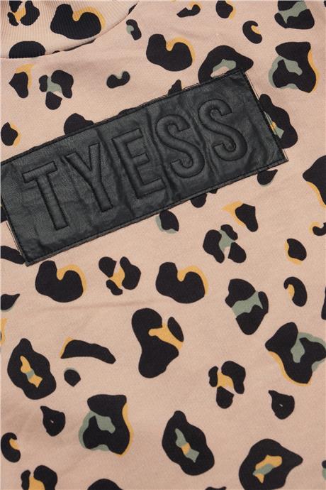 Tyess Kız Çocuk Desenli Elbise