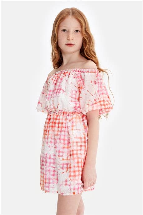 Tyess Girl Patterned DressTyess Girl Patterned Dress