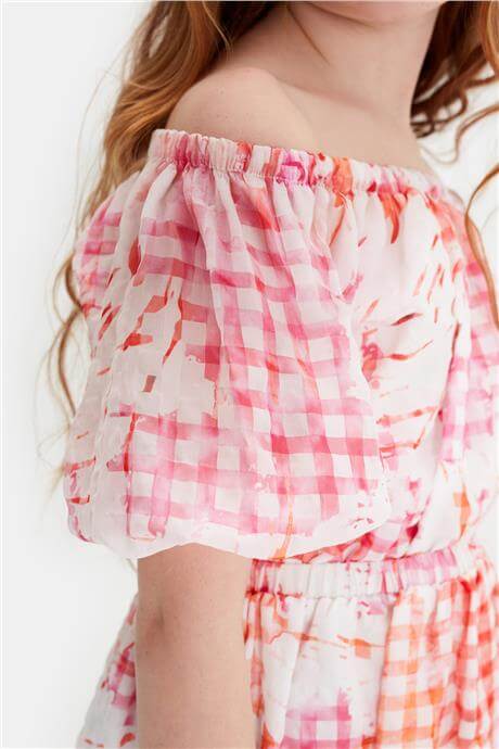 Tyess Girl Patterned DressTyess Girl Patterned Dress