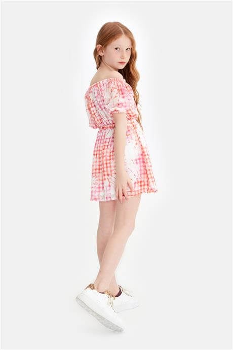 Tyess Girl Patterned DressTyess Girl Patterned Dress