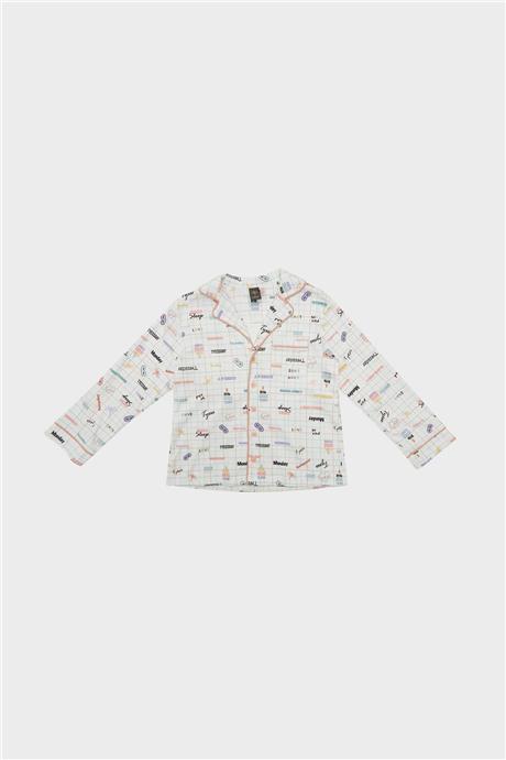 Tyess Kız Çocuk Desenli Pijama Takımı