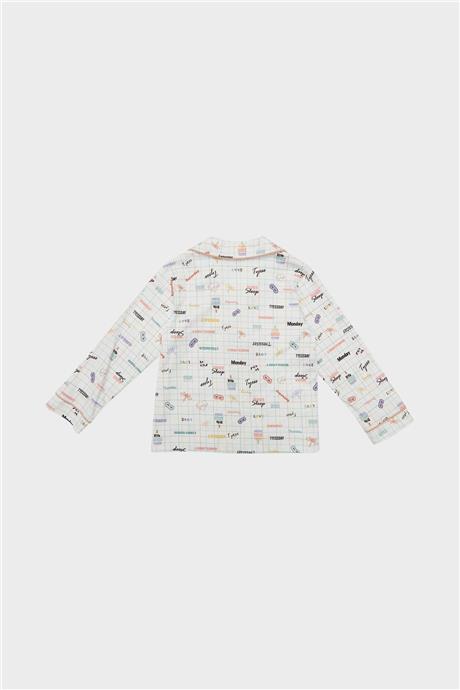 Tyess Kız Çocuk Desenli Pijama Takımı