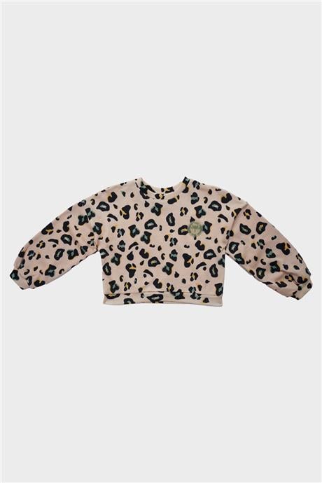 Tyess Kız Çocuk Desenli Sweatshirt