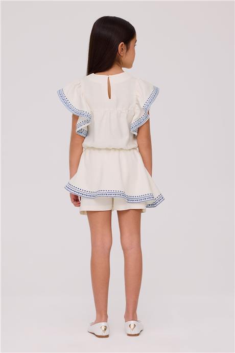 Tyess Girl Ecru BlouseTyess Girl Ecru Blouse