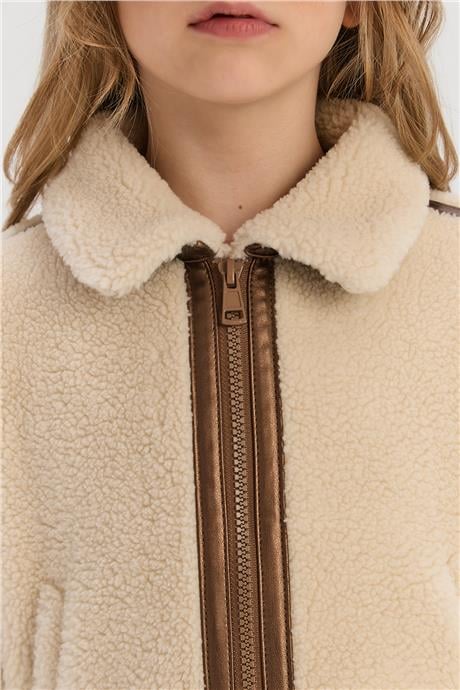 Tyess Girl Ecru CoatTyess Girl Ecru Coat