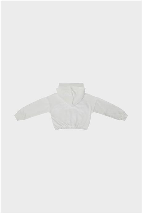 Tyess Kız Çocuk Ekru Sweatshirt