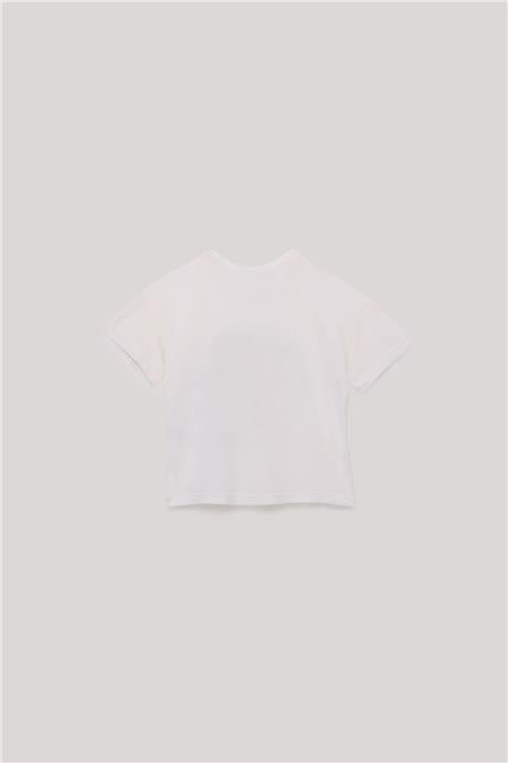 Tyess Kız Çocuk Ekru T-Shirt
