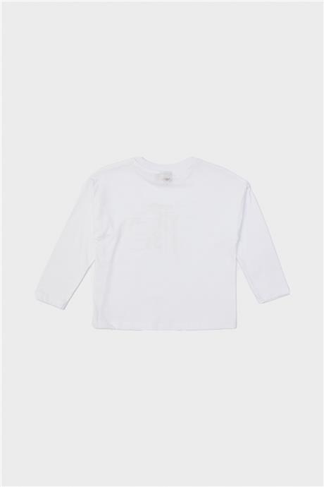Tyess Kız Çocuk Ekru T-Shirt