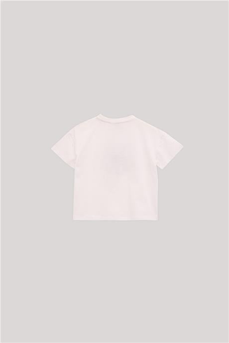 Tyess Kız Çocuk Ekru T-Shirt