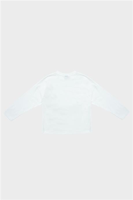 Tyess Kız Çocuk Ekru T-Shirt