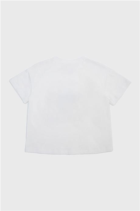 Tyess Kız Çocuk Ekru Tshirt