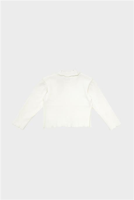 Tyess Kız Çocuk Ekru Tshirt
